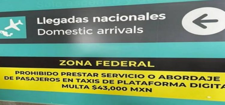 ¡43 mil pesos de multa en Aeropuerto de CDMX a UBER por subir pasaje!