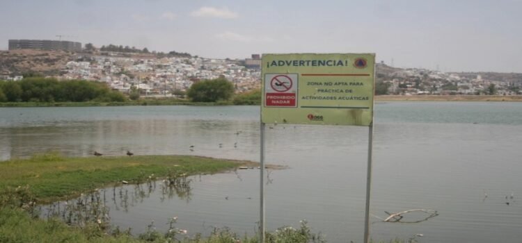 En vigilancia el bordo del Parque Querétaro por las lluvias