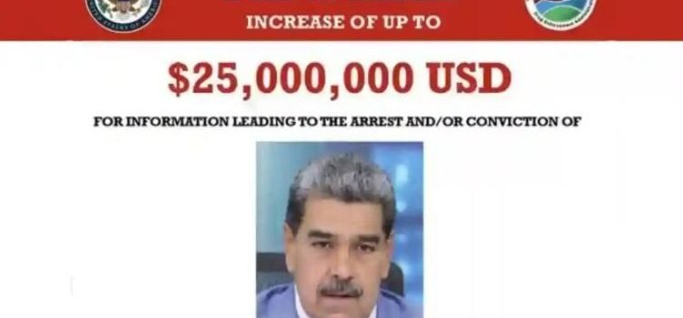 Ofrece la DEA 25 millones de dólares por la captura de Nicolás Maduro