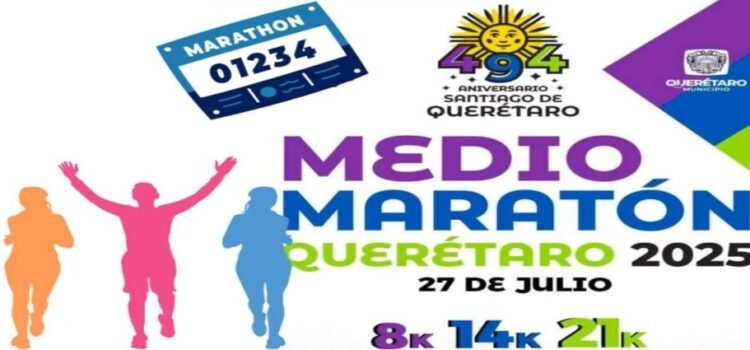 Se da el anuncio de la primera edición del Medio Maratón Querétaro 2025