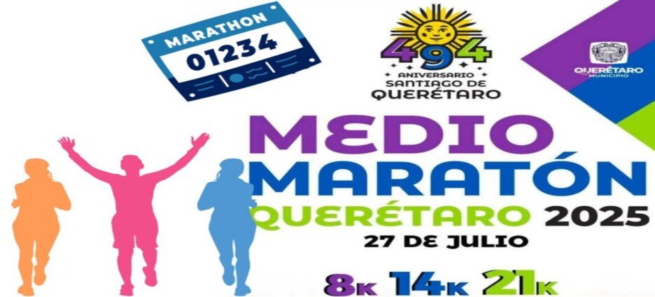 Se da el anuncio de la primera edición del Medio Maratón Querétaro 2025 Se da el anuncio de la primera edición del Medio Maratón Querétaro 2025