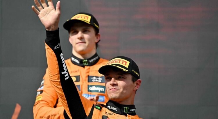 Norris lidera doblete de McLaren en Hungría y se acerca a la cima de la F1