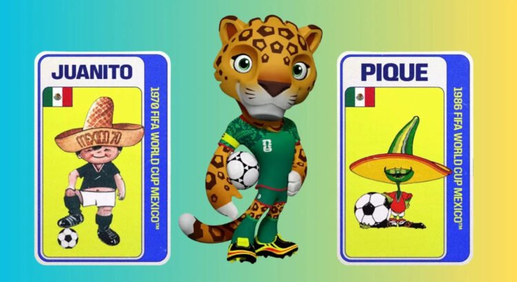 Zayu, el jaguar, se suma a Juanito y Pique: las 3 mascotas que han representado a México en Mundiales