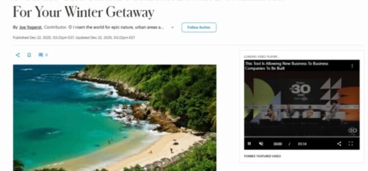 Forbes incluyó a La Paz entre los 5 destinos de playa recomendados para el invierno